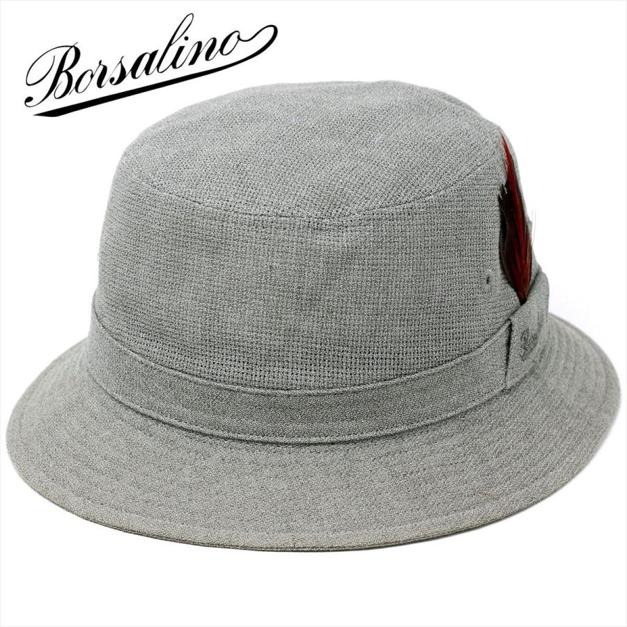 Borsalino サハリハット 夏 麻 ボルサリーノ ハット メンズ 春 帽子 