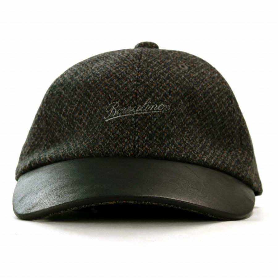 Borsalino（ボルサリーノ） 牛革 6方キャップ レザー 秋冬 帽子 メンズ