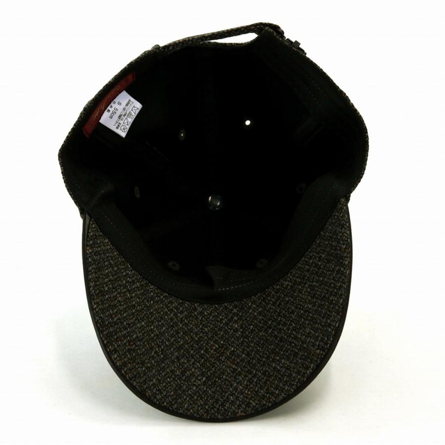 Borsalino（ボルサリーノ） 牛革 6方キャップ レザー 秋冬 帽子 メンズ