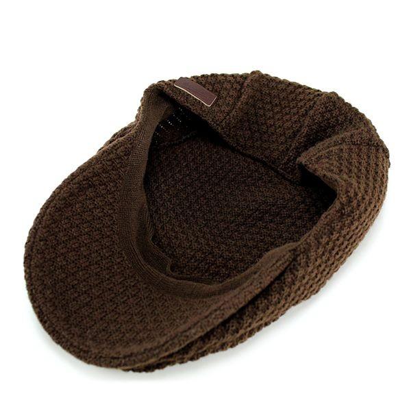 Borsalino ボルサリーノ　羊革　ハンチング　ダークブラウン Borsalino 帽子 メンズ ハンチング ボルサリーノ レザー