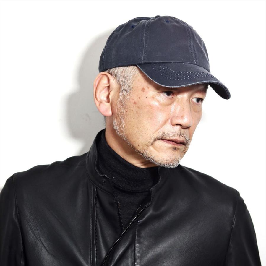 ヴィンテージ キャップ メンズ アウトドア レザー調 紳士 武骨