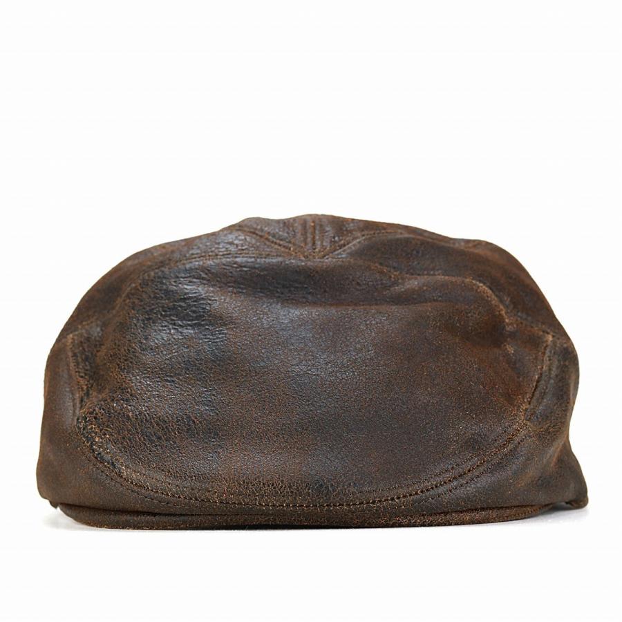 ベイリー 秋 冬 ハンチング Bailey 帽子 レザー ディストレストレザー