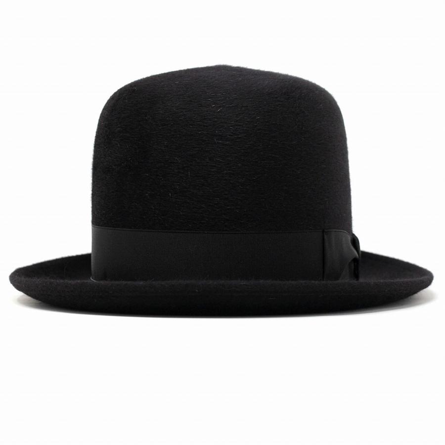 Borsalino オープンクラウンハット 山高帽 フェルトハット 中 Borsalino オープンクラウンハット 山高帽 フェルトハット 中