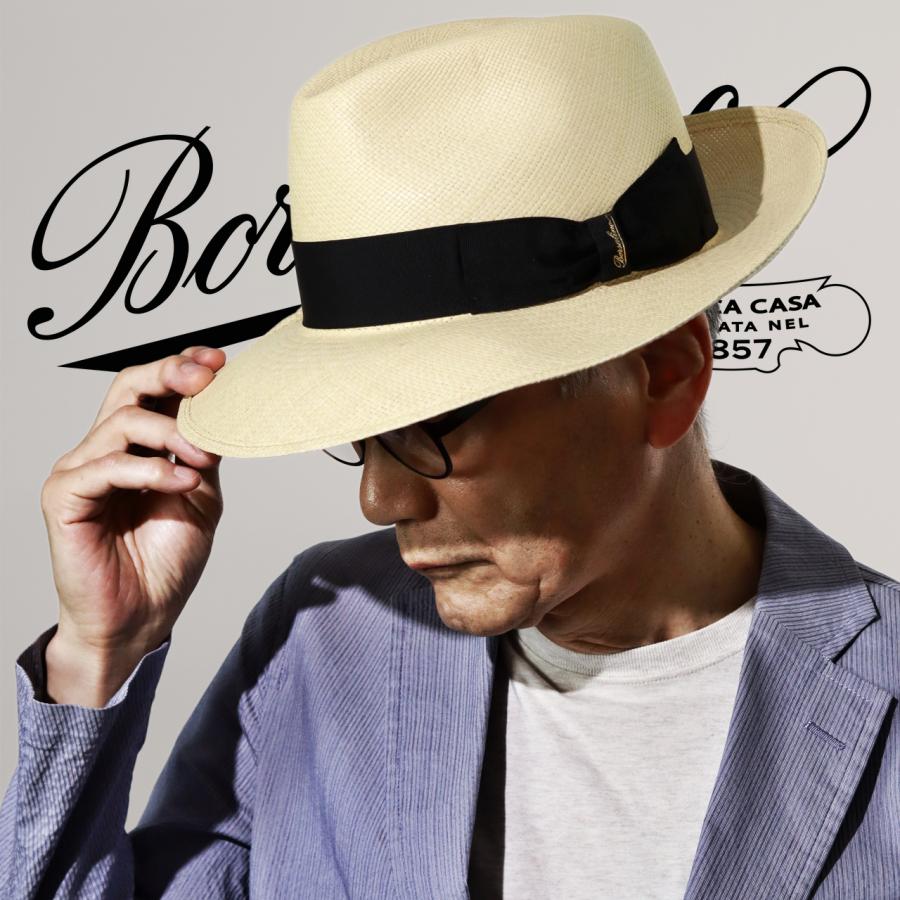 Borsalino パナマハット つば広ハット メンズ ボルサリーノ Borsalino パナマハット つば広ハット メンズ ボルサリーノ