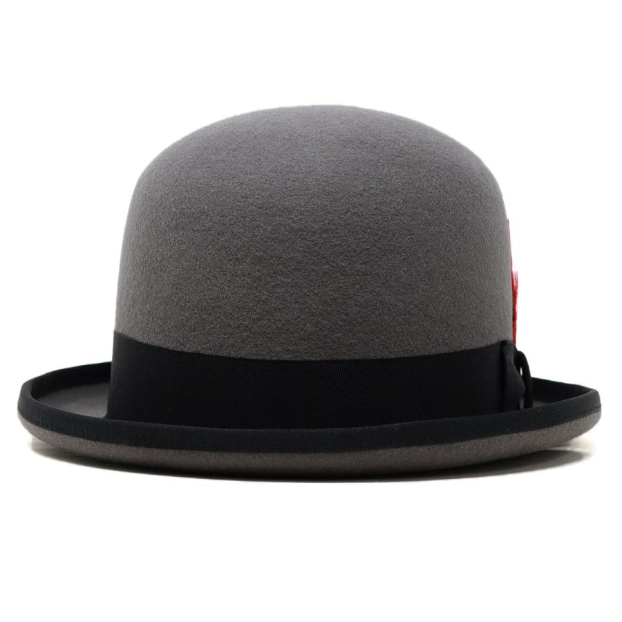 ハット メンズ レディース 帽子 ボーラーハット 無地 ウール 羊毛