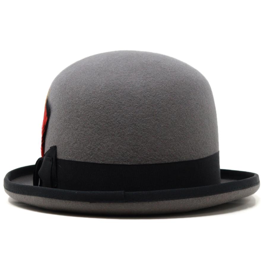 ハット メンズ レディース 帽子 ボーラーハット 無地 ウール 羊毛