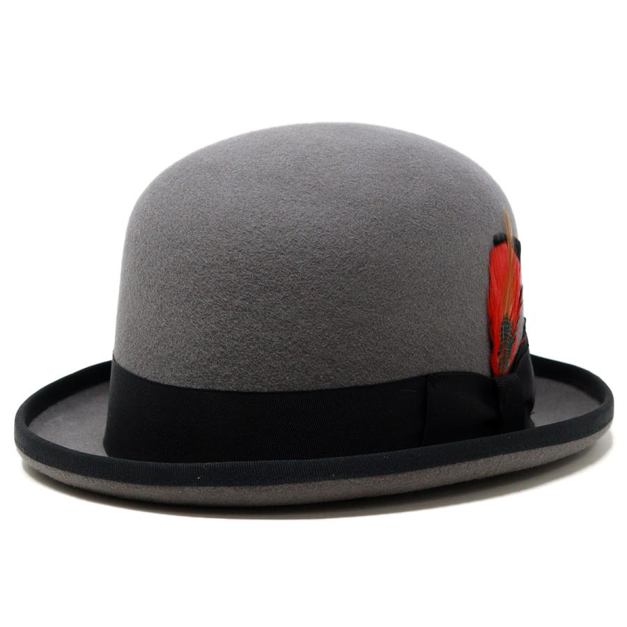 ハット メンズ レディース 帽子 ボーラーハット 無地 ウール 羊毛