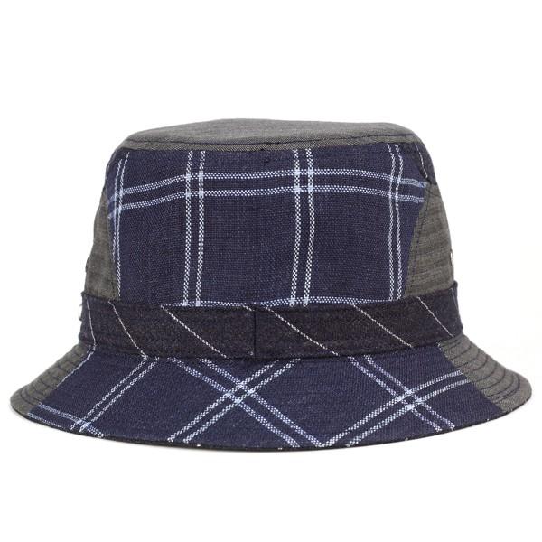 ボルサリーノ 濃紺の夏ハット Borsalino（ボルサリーノ） バケットハット 夏の帽子 メンズ