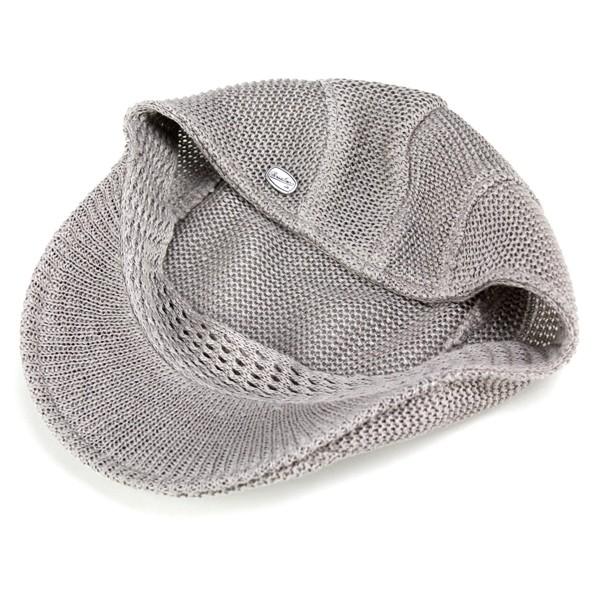 Borsalino ハンチング 帽子 メンズ 麻ニット ボルサリーノ