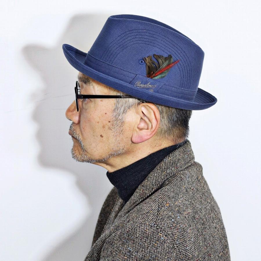 Borsalino（ボルサリーノ） 春 夏 中折れハット リネン 帽子 海外