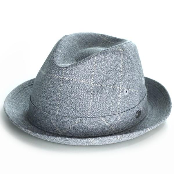 Borsalino（ボルサリーノ） ハット リネンツイル 中折れハット メンズ