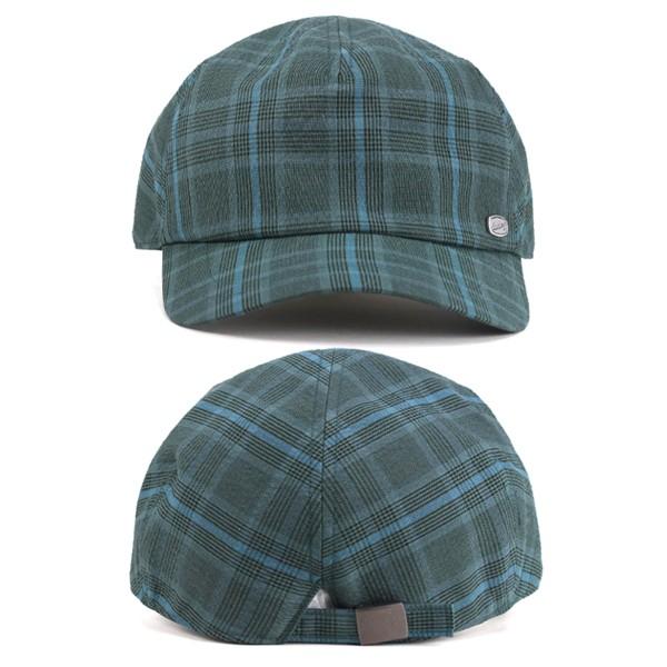 ボルサリーノ グレンチェック キャップ borsalino 帽子 ジニョーネ 一枚ハギ zignone 野球帽 ソフト グリーン系｜elehelm-hatstore｜03