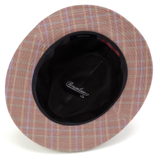 【美品】 ボルサリーノ Borsalino 中折れ ハット チェック　ウール 中古・古着通販】BORSALINO (ボルサリーノ) 中折れハット カーキ