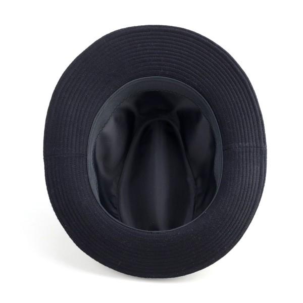 【美品,カシミヤ100%】 Borsalino中折れハット フェザー付き Borsalino（ボルサリーノ） カシミヤ ハット カシミヤ100% 帽子 中折れ