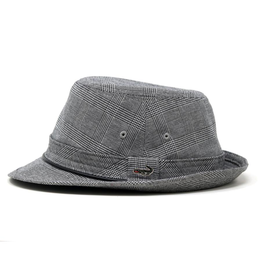 クロコダイル ハット メンズ 最大87 オフ アルペンハット 父の日 ギフト 洗える グレンチェック 帽子 Crocodile アルペン帽 紳士 日よけ グレー