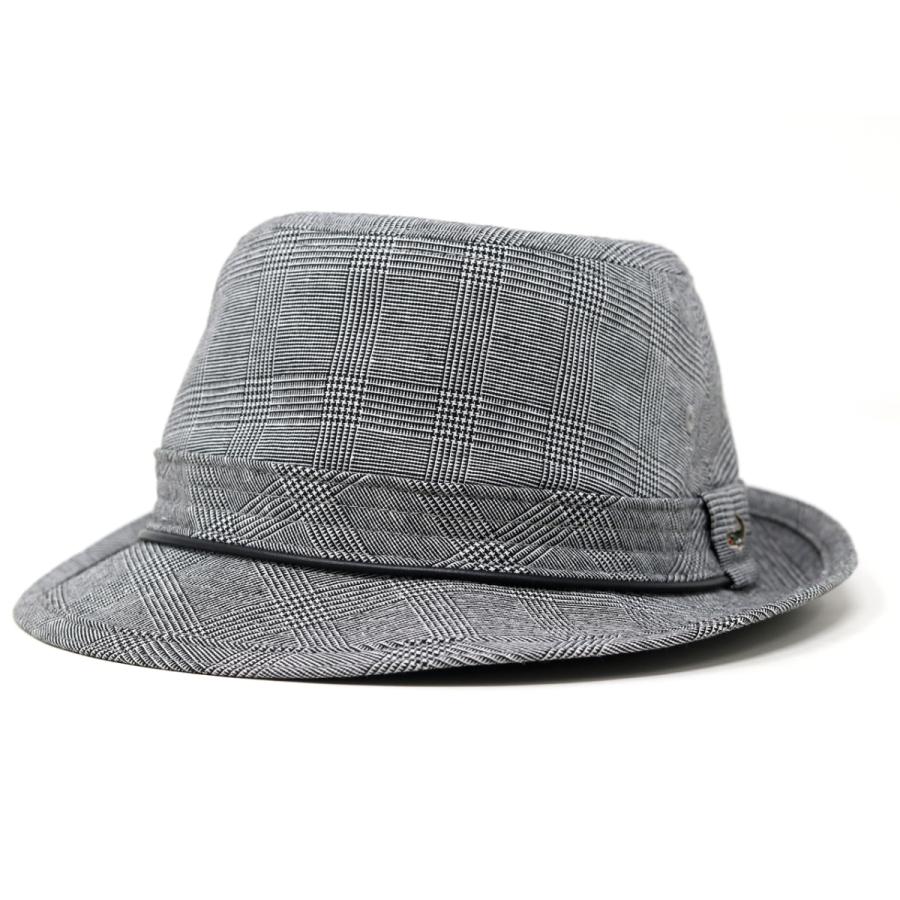 クロコダイル ハット メンズ 最大87 オフ アルペンハット 父の日 ギフト 洗える グレンチェック 帽子 Crocodile アルペン帽 紳士 日よけ グレー
