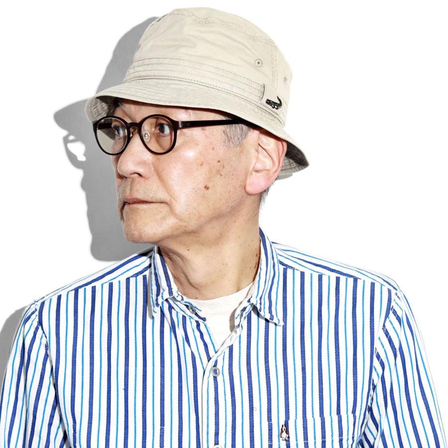 サファリハット メンズ UPF50+ 帽子 折りたたみ バイオウォッシュ