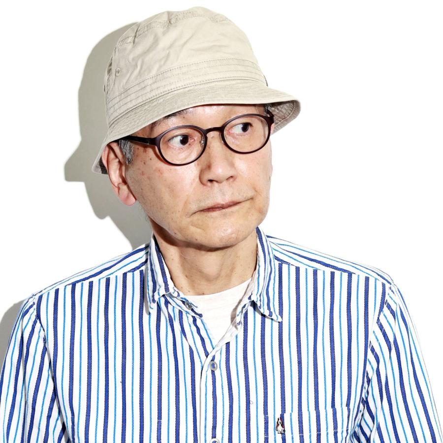 サファリハット メンズ UPF50+ 帽子 折りたたみ バイオウォッシュ