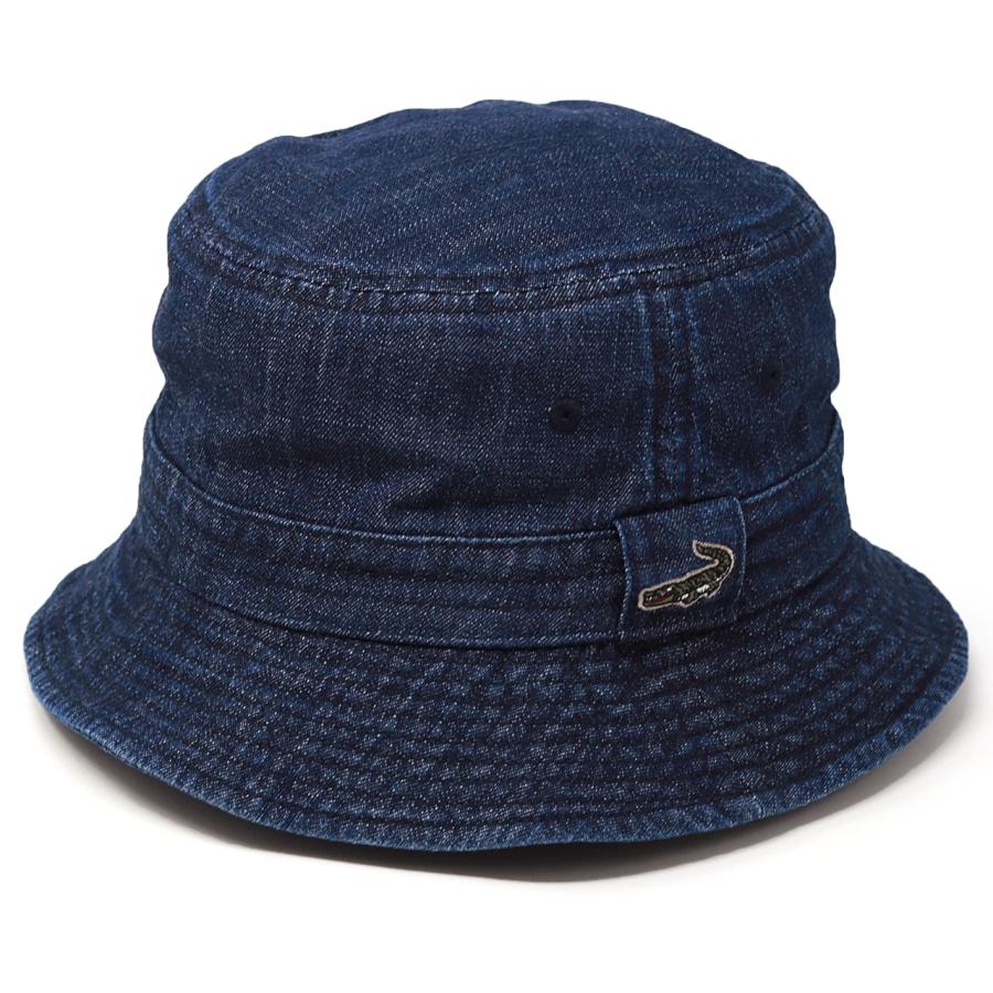 Crocodile バケットハット メンズ 帽子 デニム ハット 折りたたみ 秋冬