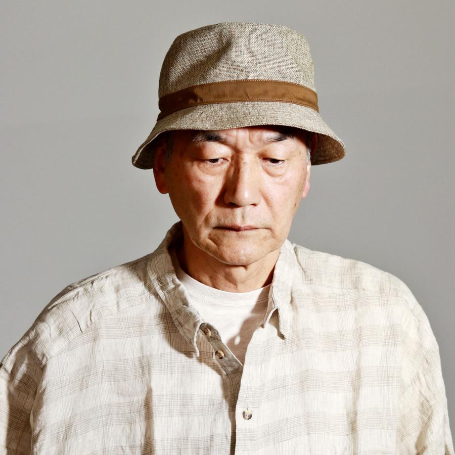 サファリハット メンズ 天然素材調 涼しい帽子 折りたたみ crocodile