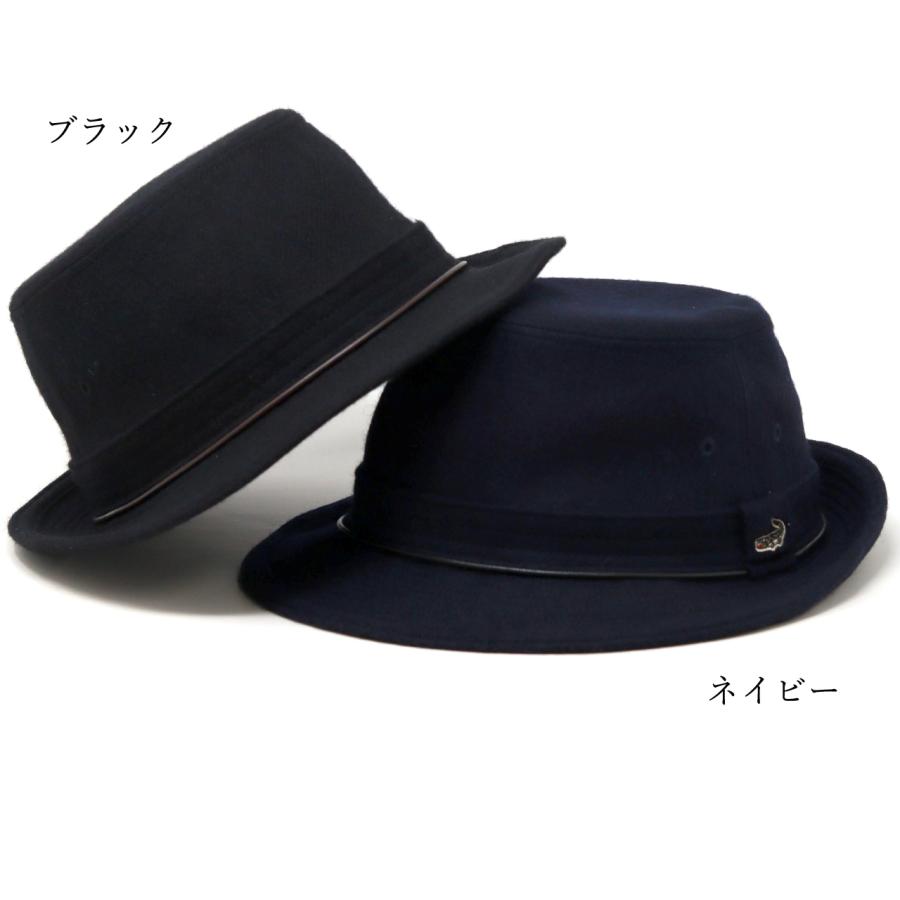 ハット メンズ 秋冬 尾州ウール crocodile 紳士帽子 アルペンハット