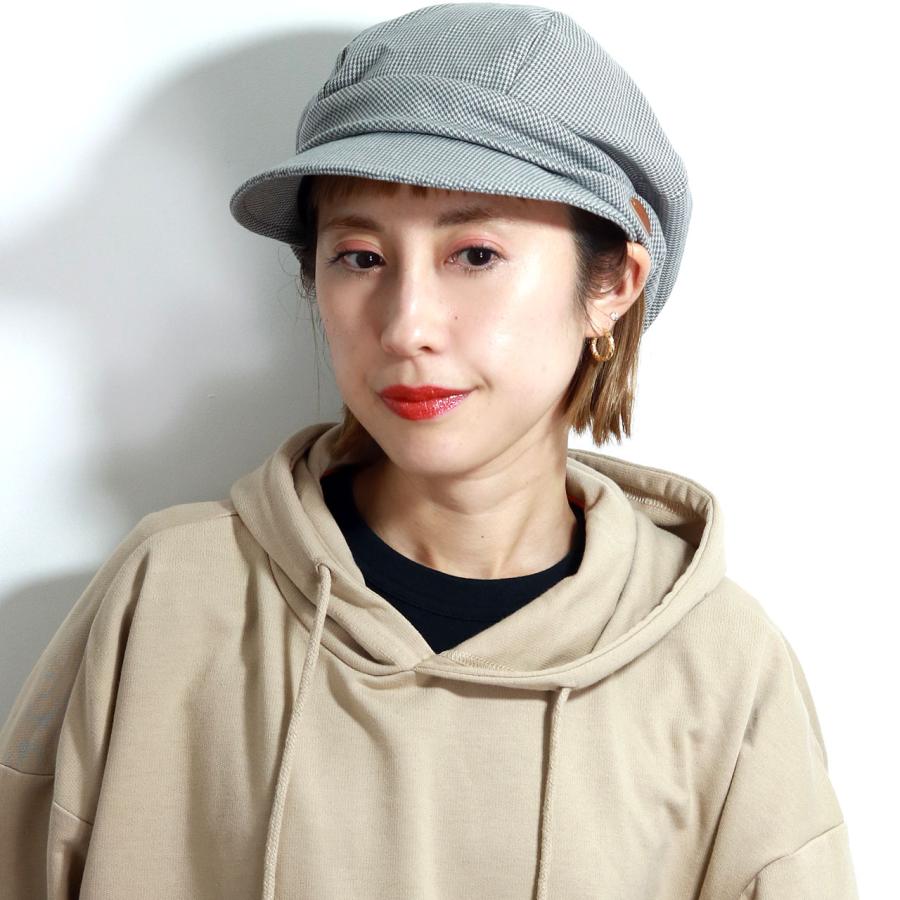 キャスケット レディース チェック柄 クロコダイル ミセス キャス