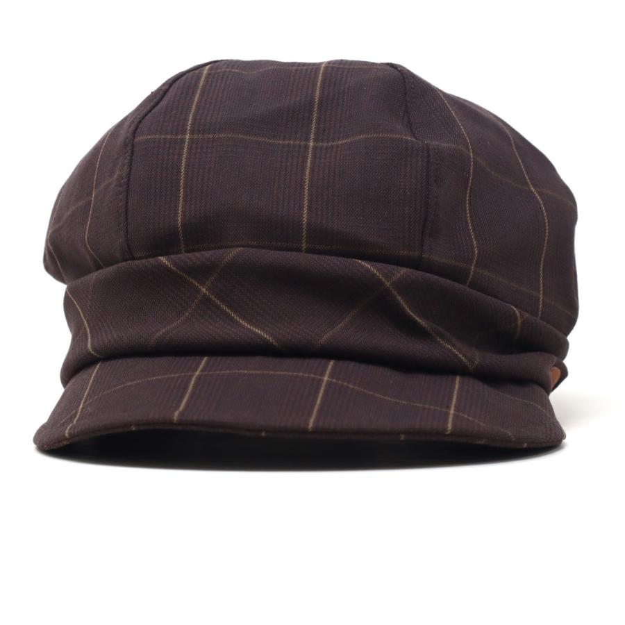 キャスケット レディース チェック柄 クロコダイル ミセス キャス