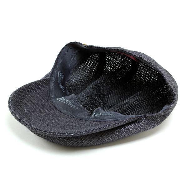 帽子 メンズ 夏 通気性抜群 Borsalino ボルサリーノ 麻 リネン 天然風 帽子 ハンチング ブラック Bx416 011 Elehelm帽子通販専門店 通販 Yahoo ショッピング