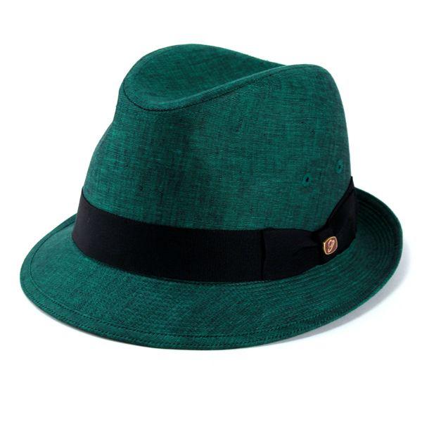 新作 ボルサリーノ 中折れハット 深みのあるビビッドカラー系 メンズ ハット レディース 帽子 緑 グリーン :bx650-051