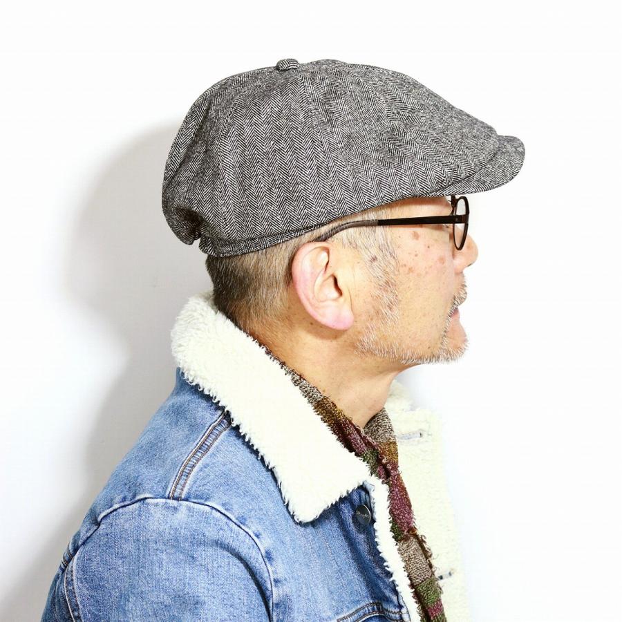 ヘリンボーン 8方ハンチング 秋冬 SARTORIAL CROWN NEW YORK 紳士