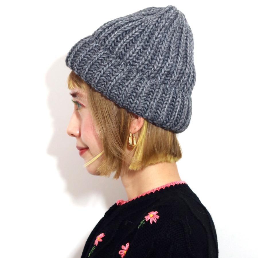 日本産日本産イタリア製のシンプルな暖かニット帽 ニットキャップ