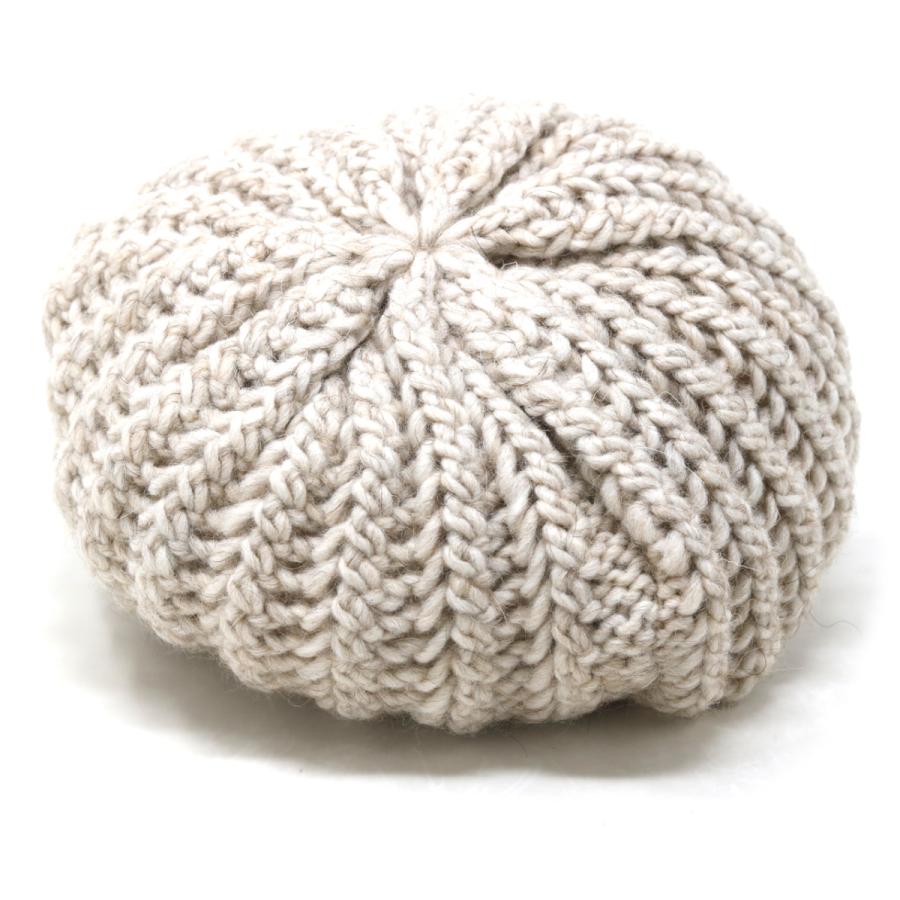 イタリア製 ニットキャス レディース 帽子 手編み ニット アルパカ混