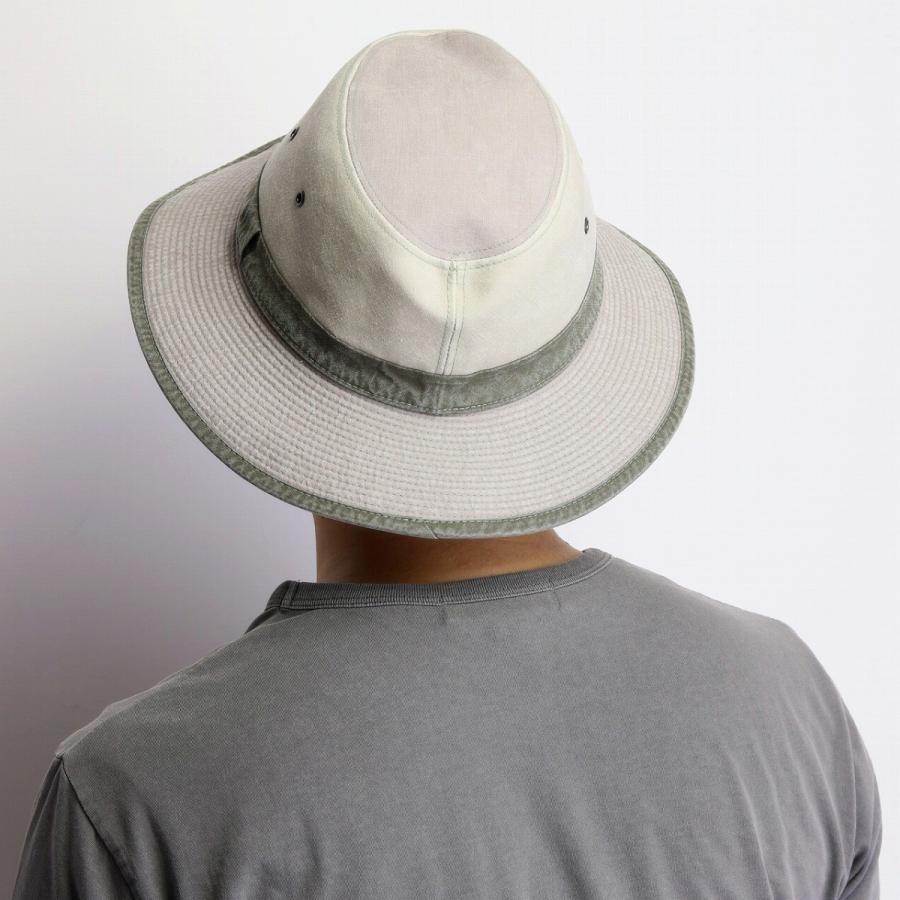 UVカット 帽子 つば広 オールダウン 登山 サハリ たためる ハット 春夏