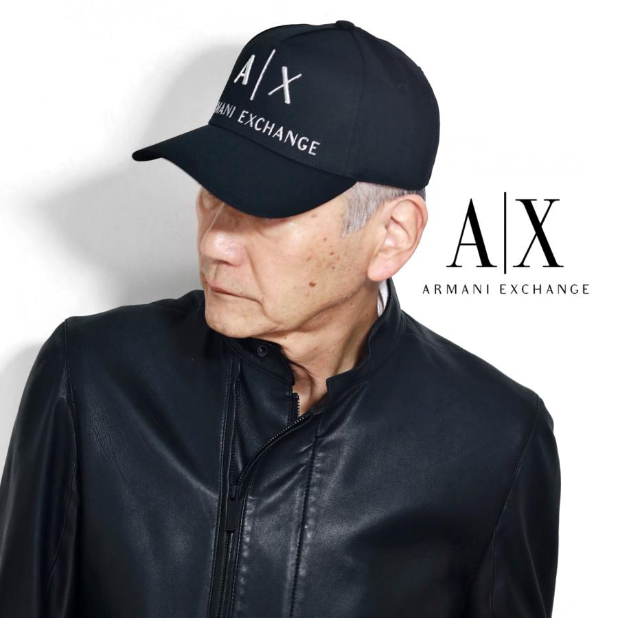 ARMANI EXCHANGE アルマーニ ロゴ 刺繍 キャップ 送料無料 A|X