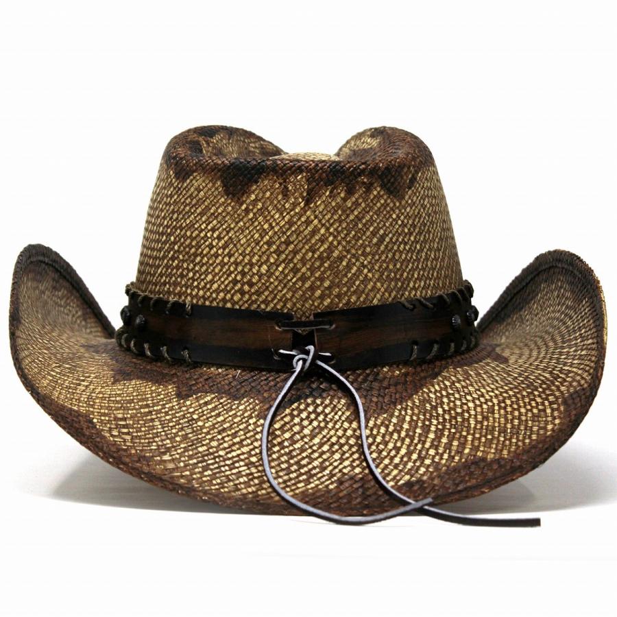 パナマハット メンズ 帽子 日除け テンガロン ストローハット