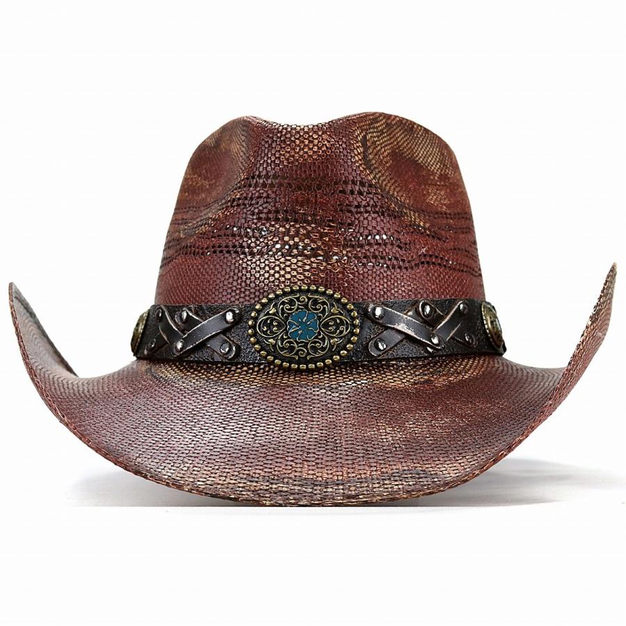 本格 カウボーイ ハット California Hat Company Inc. ストローハット