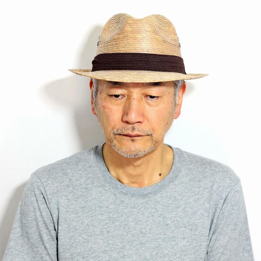 中折れハット メンズ パームブレード 貝葉 中折れ帽 California Hat