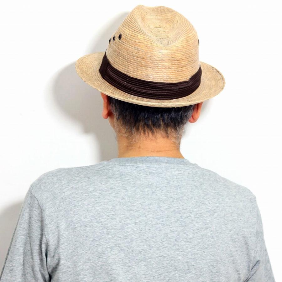 中折れハット メンズ パームブレード 貝葉 中折れ帽 California Hat
