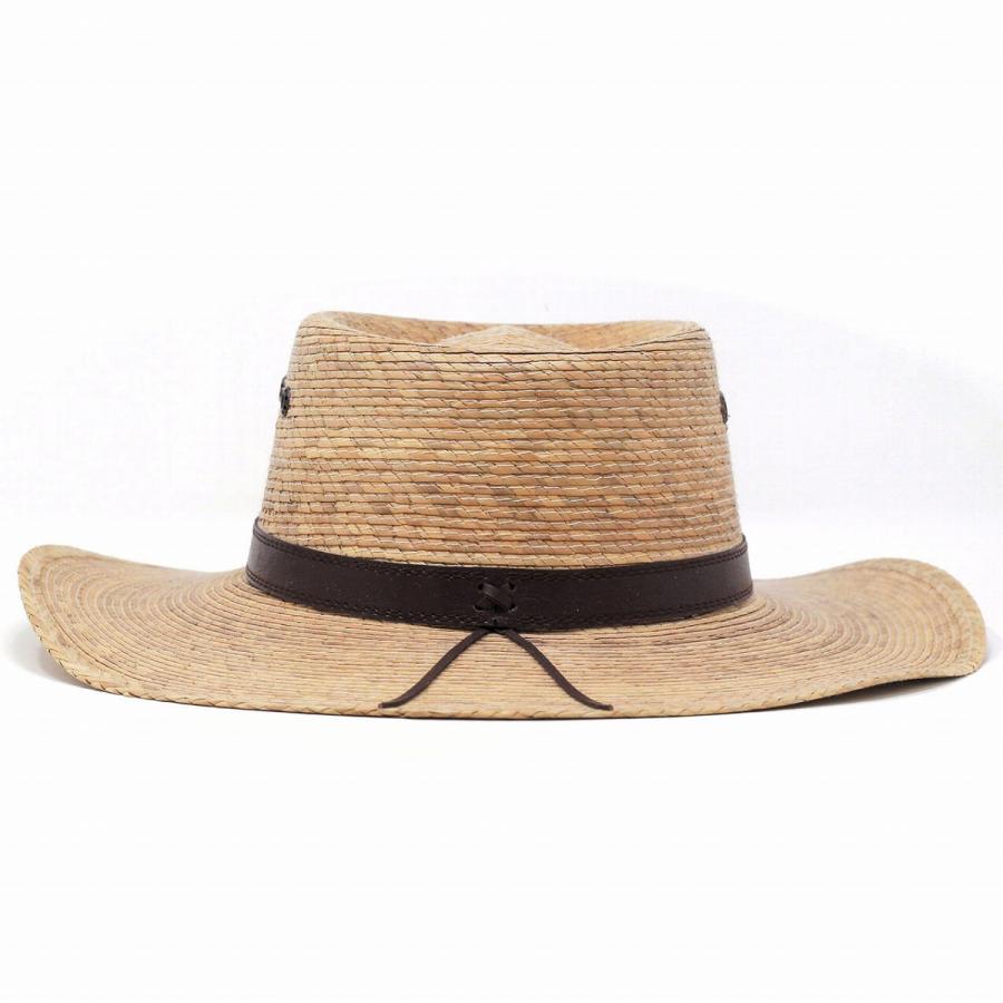 帽子 夏 ギャンブラーハット 貝葉 麦わら帽子 メンズ California Hat
