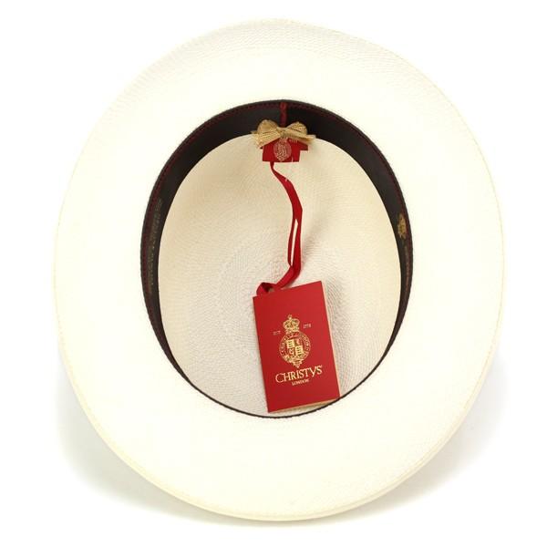 Christies 春夏 つば広 パナマハット オプティモ 高級帽子 センター
