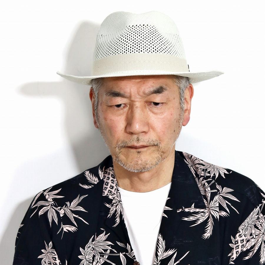 Christies 帽子 つば広 メンズ ワイドブリム レース入り パナマハット 