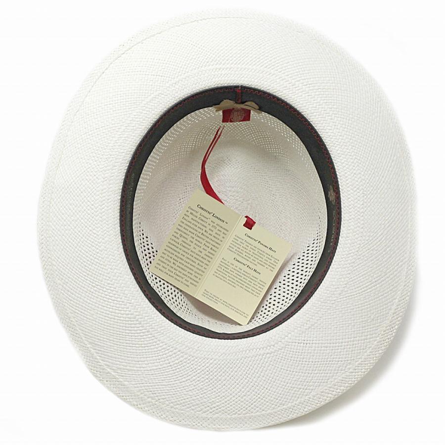 Christies 帽子 つば広 メンズ ワイドブリム レース入り パナマハット