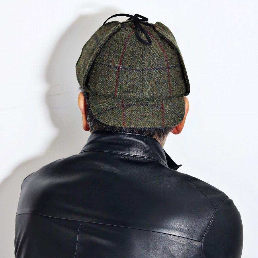 Harris Tweed 鹿撃ち帽　シャーロックホームズミュージアム SH00007：鹿撃ち帽 B - 鎌倉アンティークス／イギリスの