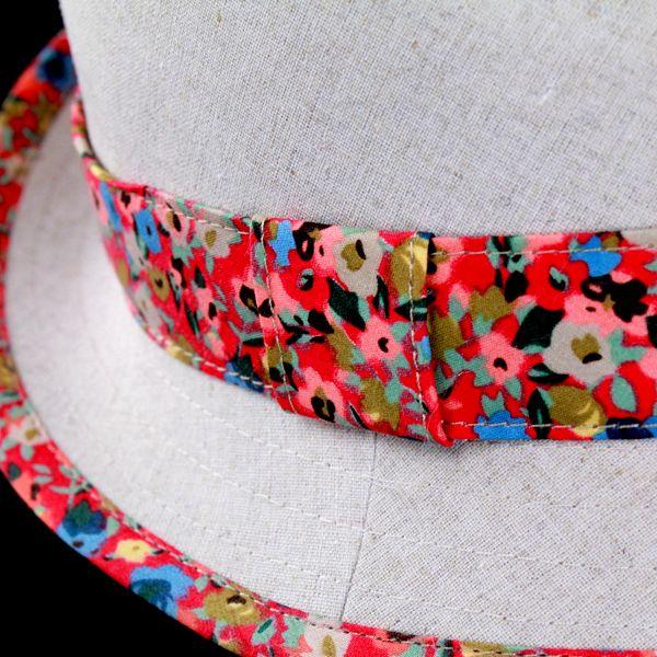 ハット レディース 人気の花柄アイテム 中折れハット 帽子 春夏 小ツバ ハット ベージュ ハット レディース 帽子 人気 花柄 中折れハット 春夏 小ツバ ベージュ