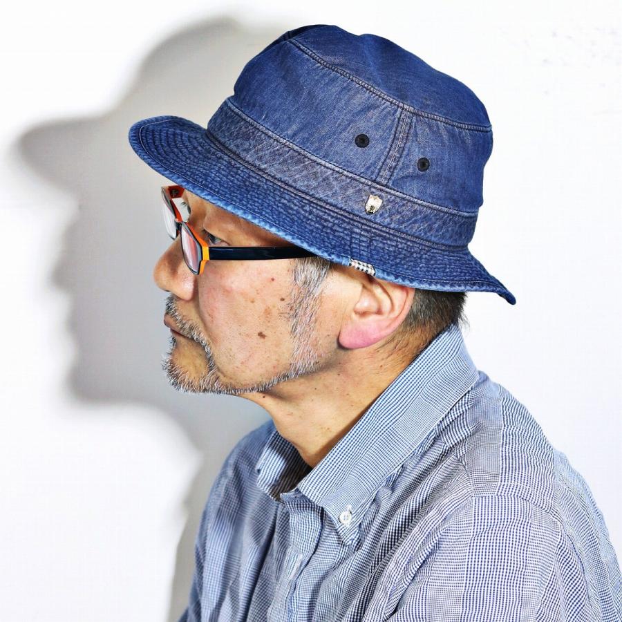 DAKS（ダックス） インディゴデニム サファリハット メンズ 父の日