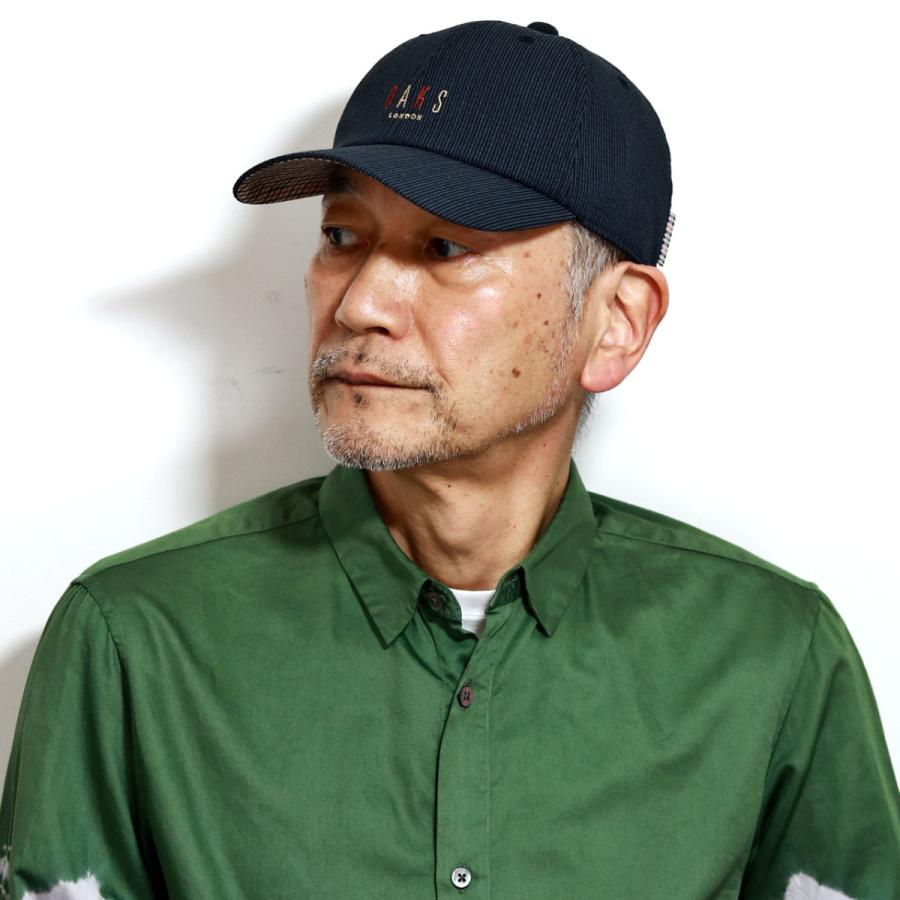 キャップ メンズ ブランド 涼しい 帽子 春夏 ストライプ 縮み織り Daks ギフト ダックス 夏の帽子 40代 50代 60代 日本製 黒 ブラック 父の日 D1461 011 Elehelm帽子通販専門店 通販 Yahoo ショッピング