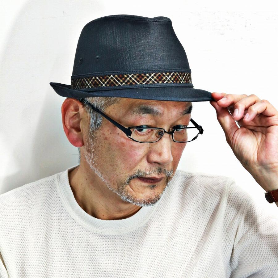 DAKS（ダックス） 中折れハット 帽子 メンズ ヘリンボーン ハット 帽子