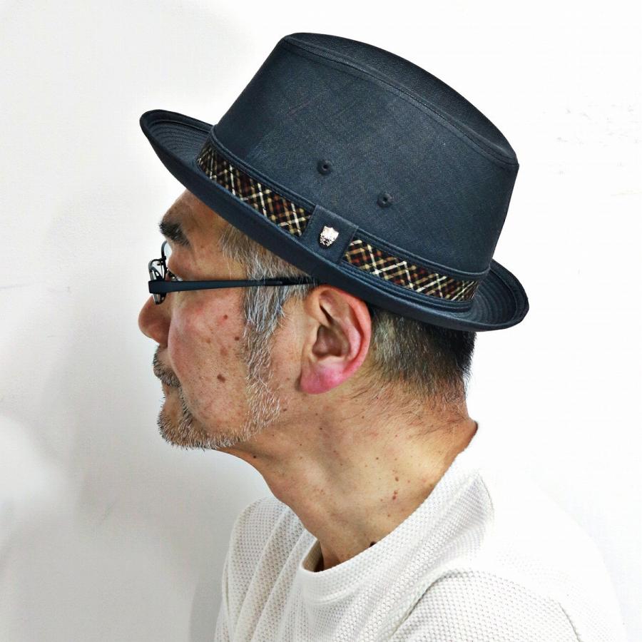 DAKS（ダックス） 中折れハット 帽子 メンズ ヘリンボーン ハット 帽子