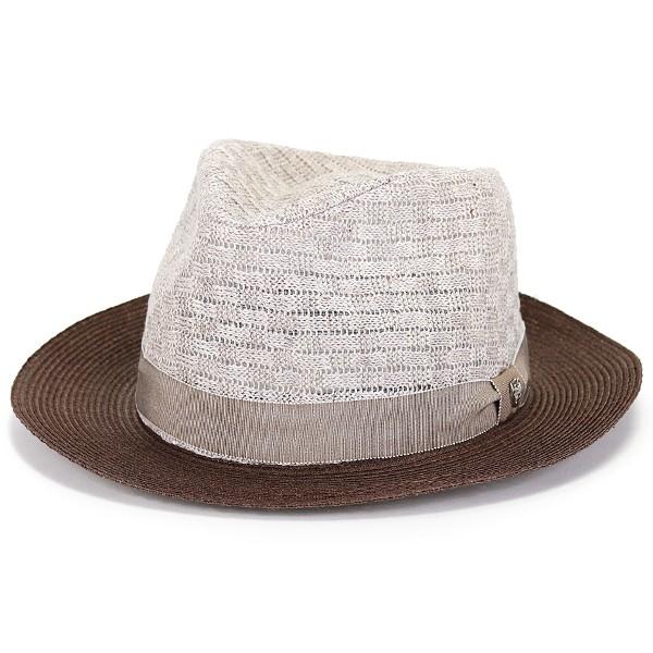 DAKS（ダックス） 中折れ ハット 春夏 リネン ニット メンズ 父の日