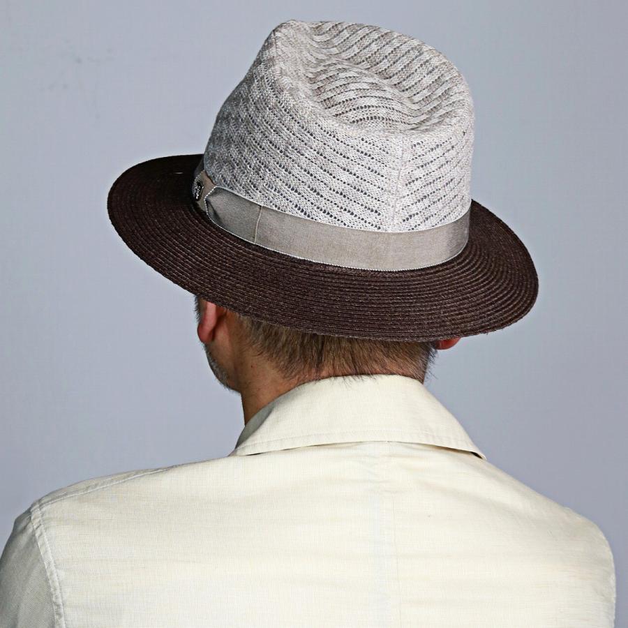 中折れ ハット DAKS 春夏 リネン ニット メンズ 父の日 ギフト